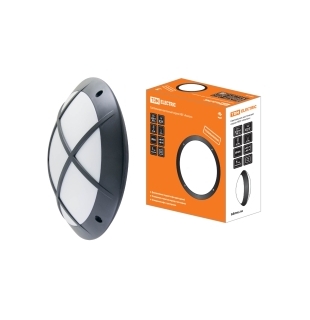 Светильник НБУ 05-60-003 "Альтан 2" черный с решеткой IP64 TDM