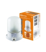 Светильник НПБ400 для сауны настенно-потолочный белый, IP54, 60 Вт, белый, TDM