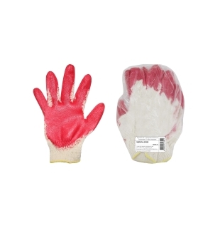 Перчатки х/б с одинарным латексным покрытием,7,3 пары народная