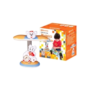 Светильник Мышка настол/часы 220В, 11Вт, G23, желт