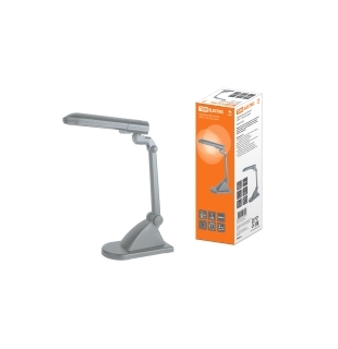 Светильник настольный 220В, 11Вт, G23, серый TDM