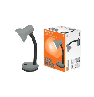 Светильник настольный 220В, 40Вт, Е14, серый мат T