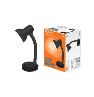 Светильник настольный 220В, 40Вт, Е14, черный  мат