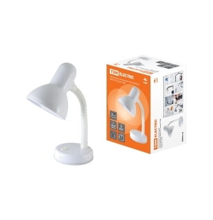 Светильник настольный на основании 60Вт, E27 белый TDM