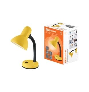 Светильник настольный на основании 60Вт, E27 желтый TDM