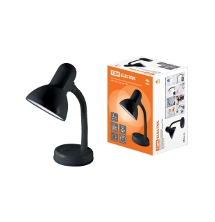 Светильник настольный на основании 60Вт, E27 черный TDM