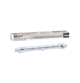 Лампа галогенная линейная ЛГ-300 Вт-R7s-118 мм TDM