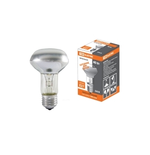 Лампа накаливания зеркальная R63-60 Вт-230 В-Е27 TDM