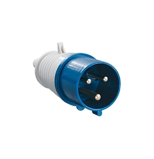 Вилка 033 2Р+РЕ 63А 220В IP54 TDM