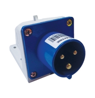 Вилка 523 стационарная 2Р+РЕ 32А 220В IP44 TDM