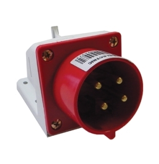 Вилка 524 стационарная 3Р+РЕ 32А 380В IP44 TDM