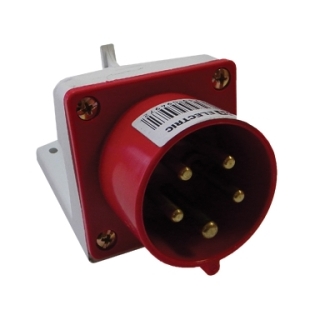 Вилка 525 стационарная 3Р+РЕ+N 32А 380В IP44 TDM