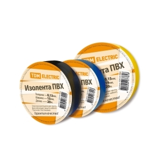 Изолента ПВХ 0,13*15мм Синяя 10м TDM