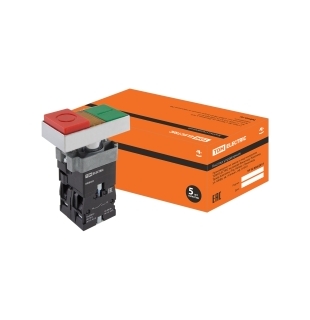 Кнопка BW8465 "I-O" сдвоенная с подсветкой1з+1р TD