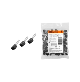 Наконечник штыревой втулочный изолированный (двойн