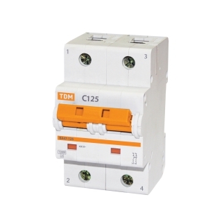 Авт. выкл. ВА47-125 2Р 20А 15кА  х-ка С TDM
