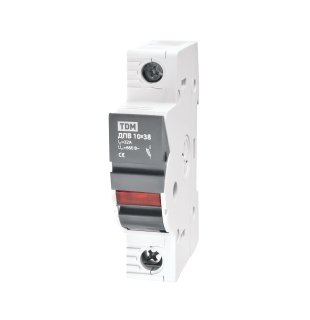 Держатель плавких вставок ДПВ 10х38 1П TDM