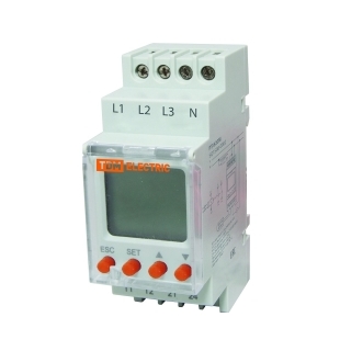 РН 12-3х400/230В (LCD-дисплей, 1нр+1нз-контакты) TDM
