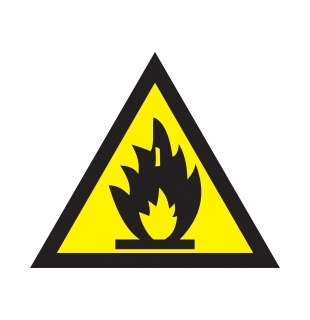 Знак 150*150мм "Пожароопасно"