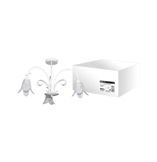 Люстра НCБ-12-04-3х40 «Адель» белый 3х40Вт E14 TDM