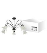 Люстра НСБ-16-01-5х40 «Лира» черный с золотом 5х40Вт E14 TDM