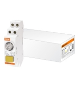 Выключатель кнопочный с индикацией ВКИ-47 желтый LED 2НО,1НЗ AC/DC TDM