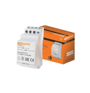 Трансформатор понижающий ТП-230В/8-12-24В 8ВА DIN-рейка TDM