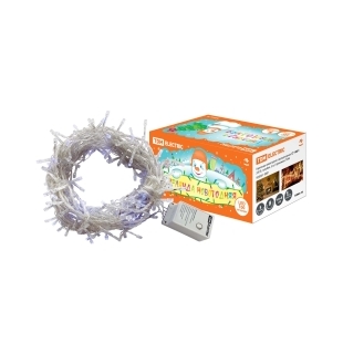 Гирлянда новогодняя  светодиодная, СГ 100, 220 В, многоцветная, 5 м, 8 режимов  TDM