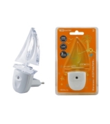 Ночник "Кораблик"   с датчиком  света, светодиодный, 0.3 Вт  220 В TDM