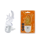 Ночник "Месяц"  с датчиком  света, светодиодный,0.3 Вт  220 В TDM