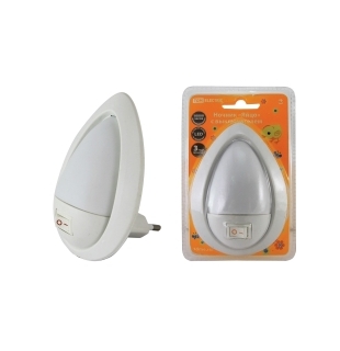 Ночник "Яйцо" с выключателем, белый, 0,5 Вт, 220 В TDM