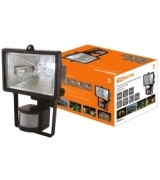 Прожектор ИО150Д (детектор) галоген.черный IP54  TDM