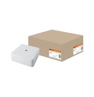 Коробка распаячная КР 75х75х28 ОП белая IP40 TDM