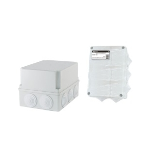 Коробка распаячная ОП 190х140х120мм, крышка, IP44, 10 гермовводов TDM