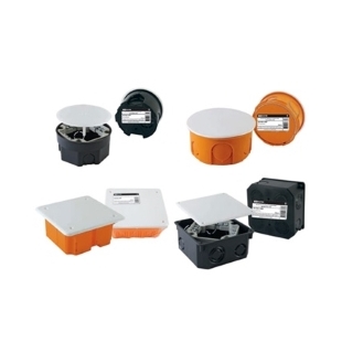 Установочная коробка СП D68х40мм, саморезы, стыковочные узлы, IP20,  инд. штрихкод, TDM