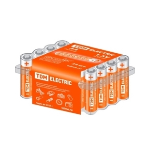 Элемент питания LR6 AA Alkaline 1,5V BOX-24 TDM