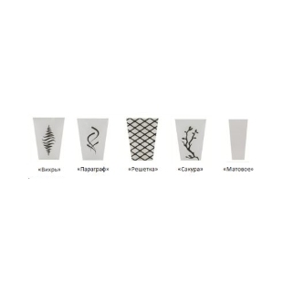 Стекло матовое "Вихрь" (комплект 4 шт.) для светильников НБУ, НТУ, НСУ четырехгранник TDM