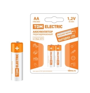 Аккумулятор AA-2300 mAh Ni-MH BP-2 TDM