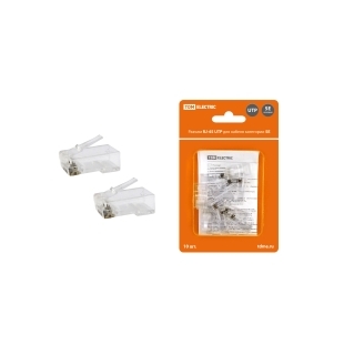 Разъем RJ-45 UTP для кабеля кат. 6, 8P8C в блистере (10шт) TDM
