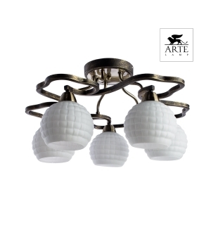 Люстра потолочная Arte Lamp A6379PL-5GA LANA Е14 5х40Вт 230В