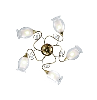 Люстра потолочная Arte Lamp A9289PL-5GO Mughetto E14 5x40W IP20