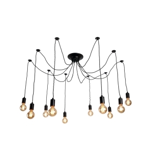 Люстра подвесная ARTE LAMP A9184SP-10BK FUORI 10xE27 40W 220V IP20