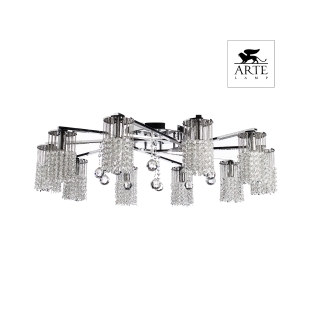 Люстра потолочная Arte Lamp A3028PL-10CC CASCATA Е14 10х60Вт 230В
