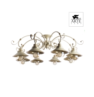 Люстра потолочная ARTE LAMP A4577PL-8WG GRAZIOSO 8xE27 60W 220V IP20