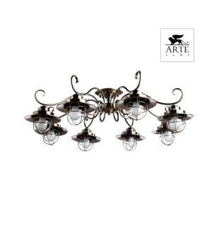 Люстра потолочная ARTE LAMP A4579PL-8AB LANTERNA 8xE27 60W 220V IP20