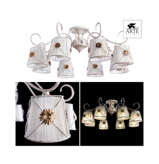 Люстра потолочная ARTE LAMP A5495PL-8WG MANHATTAN 8xE27 60W 220V IP20