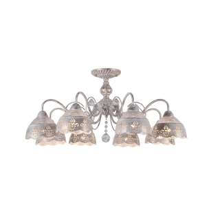 Люстра потолочная Arte Lamp A9106PL-8WG Sicilia E14 8x40W IP20