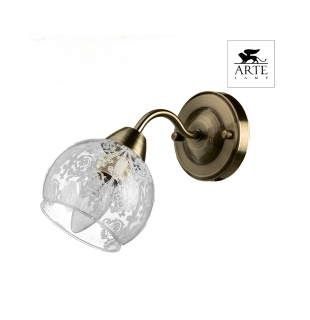 Бра ARTE LAMP A1292AP-1AB MARTINA 1xE14 40W 220V IP20