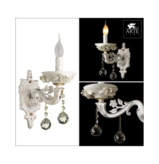 Бра Arte Lamp A5311AP-1WH DULCINEA Е14 1х60Вт 230В