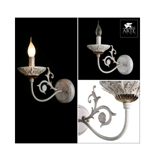 Бра Arte Lamp A5326AP-1WG FAINA Е14 1х60Вт 230В
